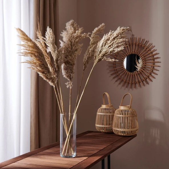 Deco Pampas Yapay Çiçek - Bej - 90x20 cm ürün görseli 1