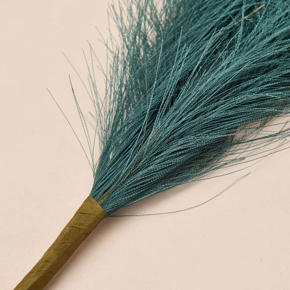 Dekoratif Tüy - Yeşil - 44 cm - Resim 3