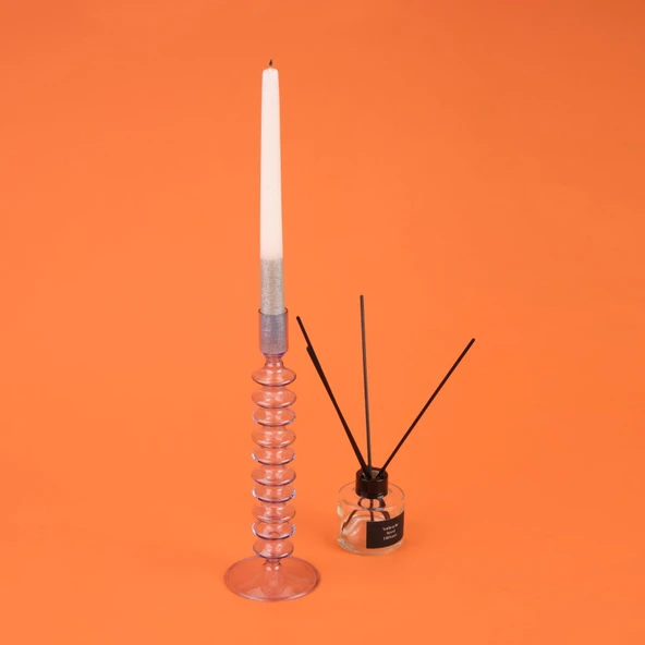 Casa Spiral Şamdan - Asorti - 26,5 cm - Resim 2