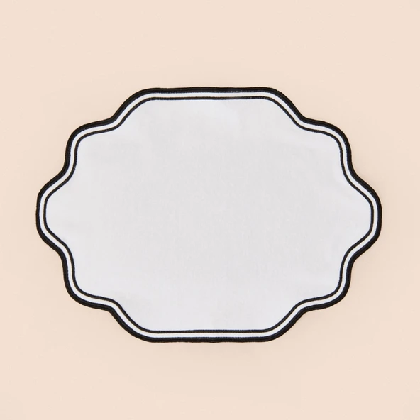 Soft Elegant Amerikan Servis - Beyaz - 30x50 cm - Resim 3