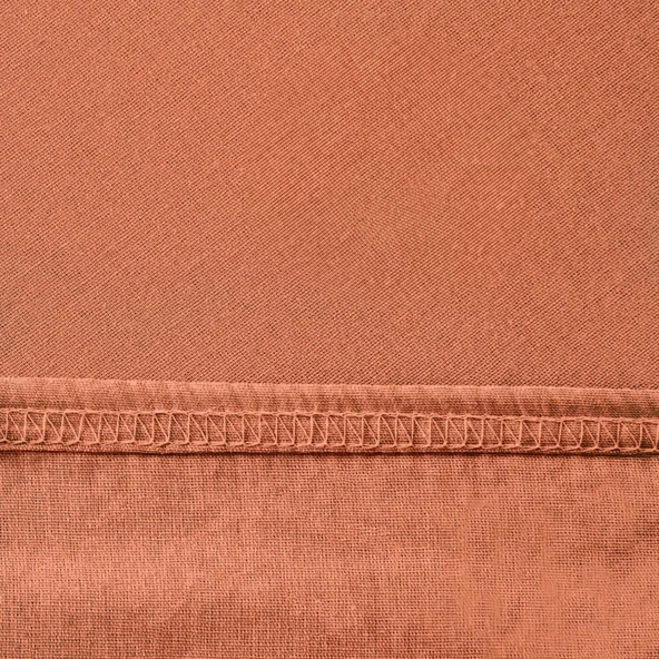 Soft Penye Çift Kişilik Lastikli Çarşaf - Somon - 160x200 cm - Resim 3