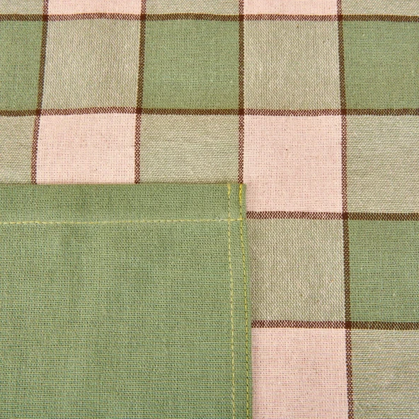 Toscana Mutfak Önlüğü - Ekru / Yeşil - 65x80 cm - Resim 2