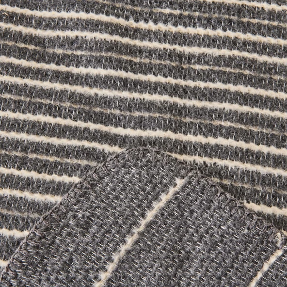 Soft Victor Pamuklu Çift Kişilik Battaniye - Antrasit - 200x220 cm - Resim 3