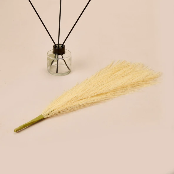 Dekoratif Tüy - Sarı - 44 cm - Resim 2