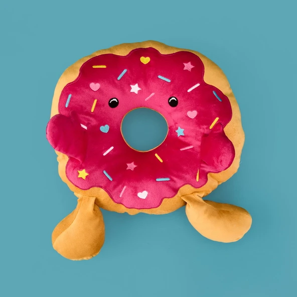 Soft Tatlı Donut Figürlü Yastık - Asorti - Resim 2