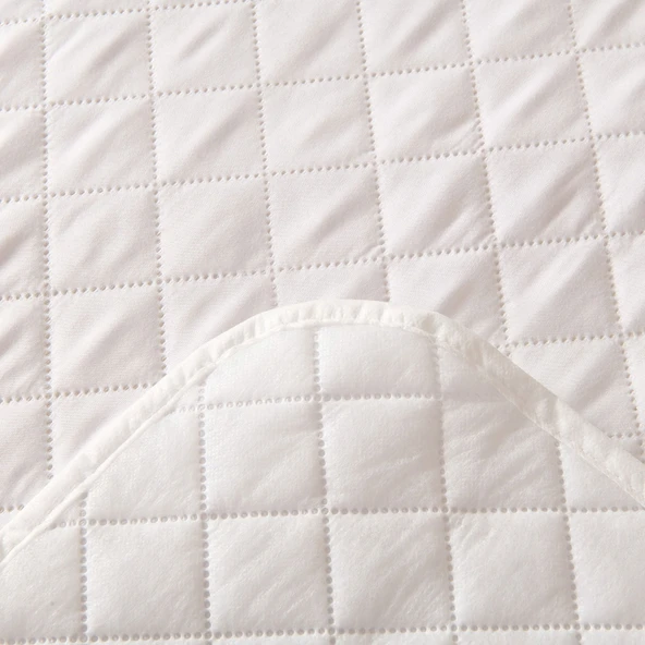 Soft Nando Basic Lastikli Alez - Beyaz - 100x200 cm - Resim 3