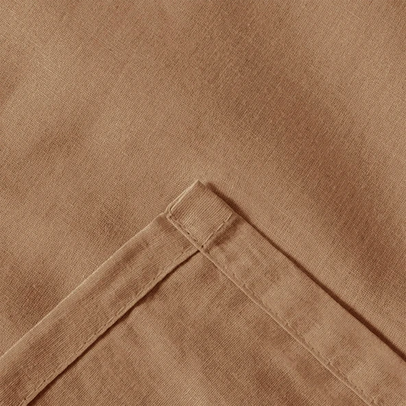 Soft Basic Tek Kişilik Lastikli Çarşaf - Karamel - 100x200 cm - Resim 3