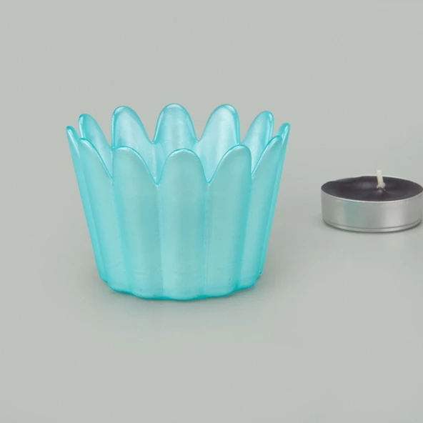 Deco Tulu Mumluk - Turkuaz - 9 cm - Resim 2