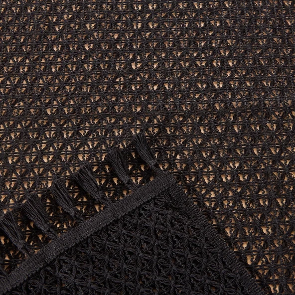 Soft Santa Runner - Siyah - 35x145 cm - Resim 3