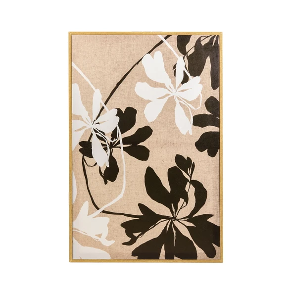 Deco Flora Tablo - Bej / Kahverengi - 90x60 cm ürün görseli 1