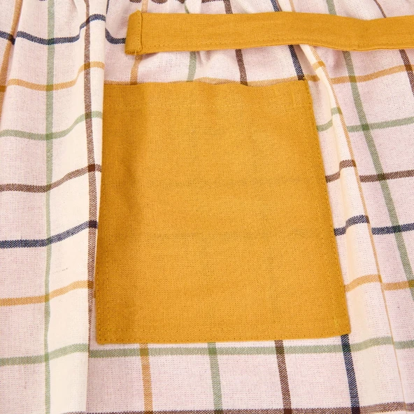 Madison Mutfak Önlüğü - Ekru / Renkli - 65x80 cm - Resim 2