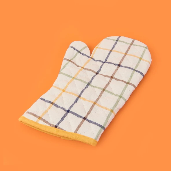 Madison Fırın Eldiveni - Ekru / Renkli - 20x32 cm ürün görseli