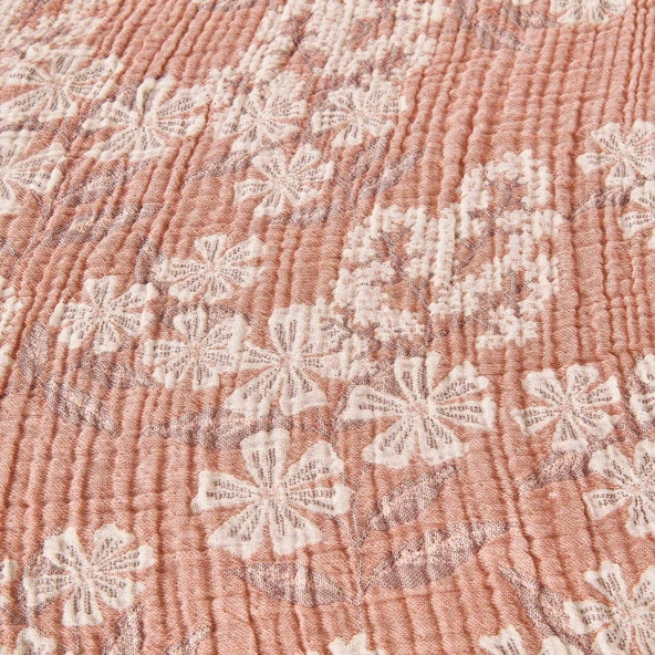 Soft Belloria Çift Kişilik Yatak Örtüsü - Kiremit - 220x255 cm - Resim 3