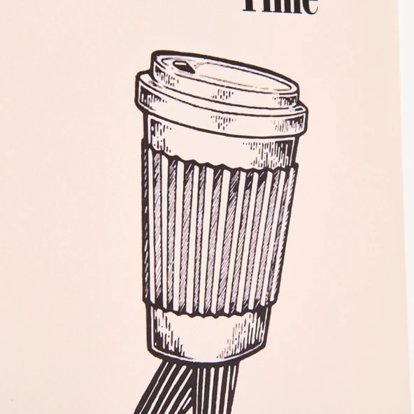 Deco Coffee Time Pano - Bej - 30x40 cm - Resim 3