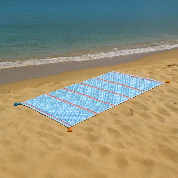 Soft Line Peştamal - Mavi - 90x160 cm ürün görseli 1