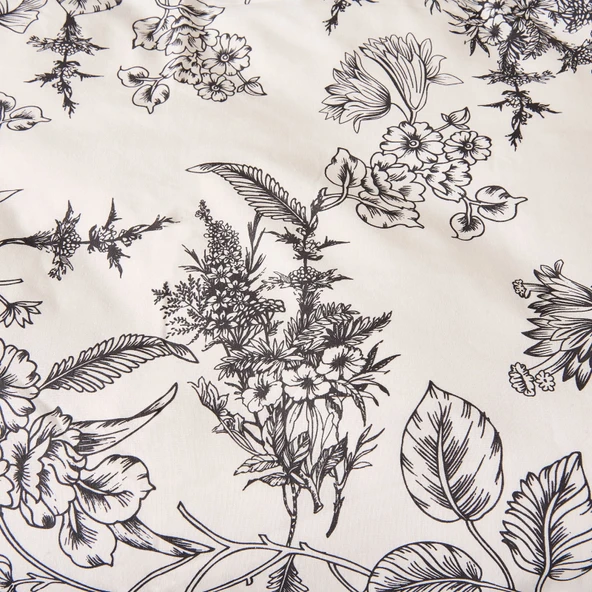 Soft Novera Kolay Ütülenir Çift Kişilik Nevresim Seti - Antrasit - Resim 2