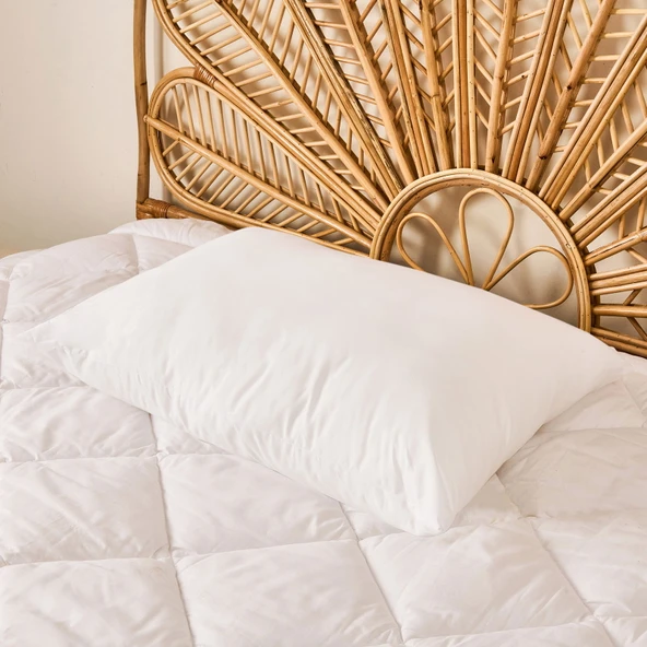 Soft Microfiber Yastık - Beyaz - 50x70 cm - 2