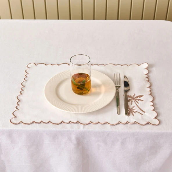 Soft Palm Amerikan Servis - Beyaz - 30x50 cm ürün görseli