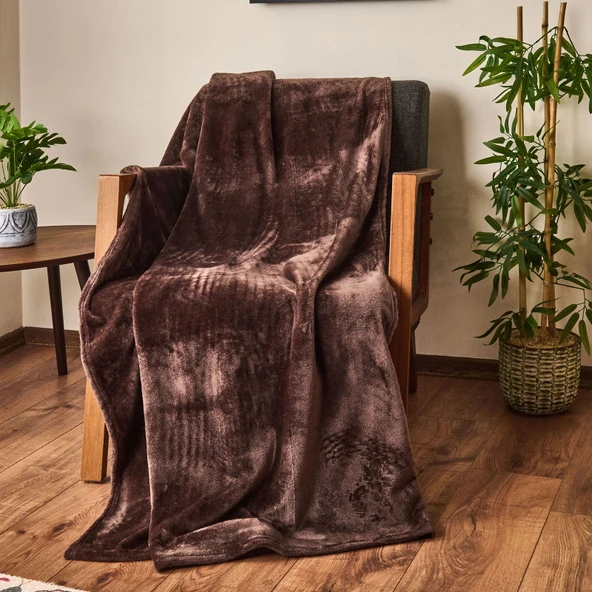 Soft Wellsoft TV Battaniyesi - Kahverengi - 120x160 cm ürün görseli