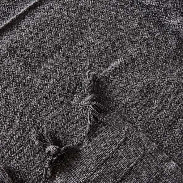 Soft Arven Çift Kişilik Yatak Örtüsü - Antrasit - 200x230 cm - Resim 3