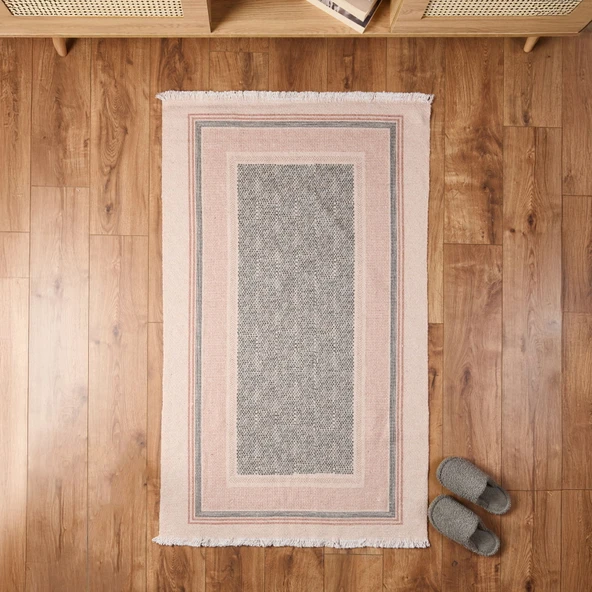 Soft Ombre Kilim - Bej - 80x150 cm ürün görseli 1