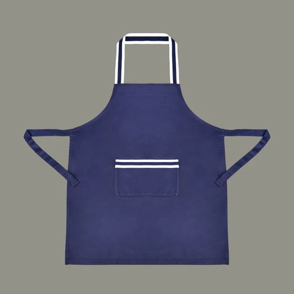 Gabardin Mutfak Önlüğü - Lacivert - 65x80 cm ürün görseli 1