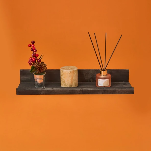 Dekor L Duvar Rafı - Siyah - 49x14x7 cm ürün görseli