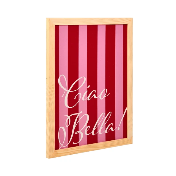 Deco Bright Holidays Duvar Panosu - Kırmızı / Pembe - 30x40 cm - Resim 2