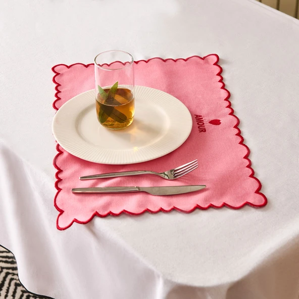 Soft Amore Amerikan Servis - Pembe - 30x50 cm - Resim 2