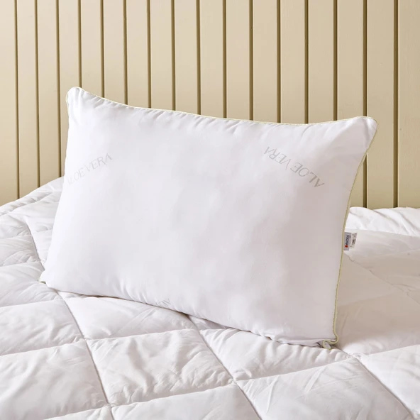Soft Aloe Vera Yastık - Beyaz - 50x70 cm ürün görseli 1