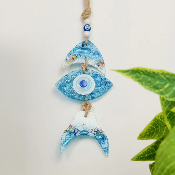 Deco Fish Cam Dekor - Mavi - 22 cm ürün görseli