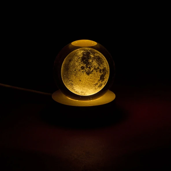 Deco Dünya Ledli Küre - 6 cm - 3