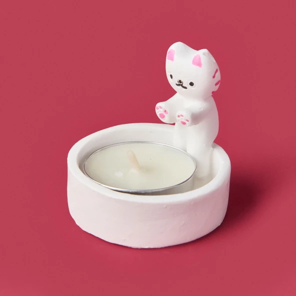 Deco Cat Mumluk - Beyaz - 5 cm ürün görseli 1