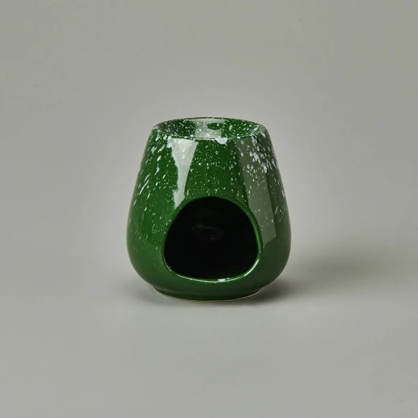 Deco Enyo Seramik Buhurdanlık - Yeşil - 11 cm - 2