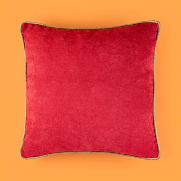 Soft Asas Kırlent - Kırmızı / Yeşil - 45x45 cm - Resim 2