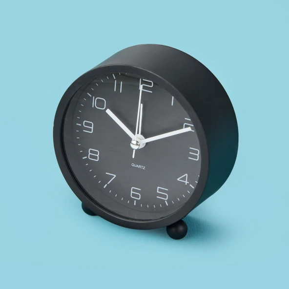 Kronos Masa Saati - Siyah - 9x4 cm - Resim 2