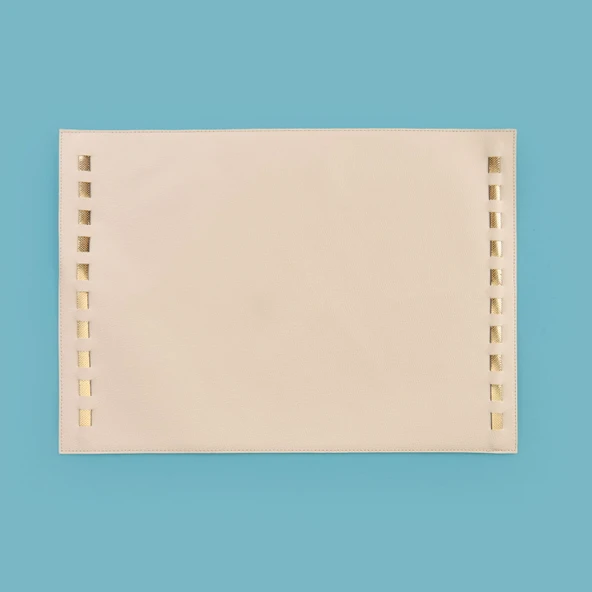 Kitchen Deri Amerikan Servis - Bej - 32x44 cm ürün görseli