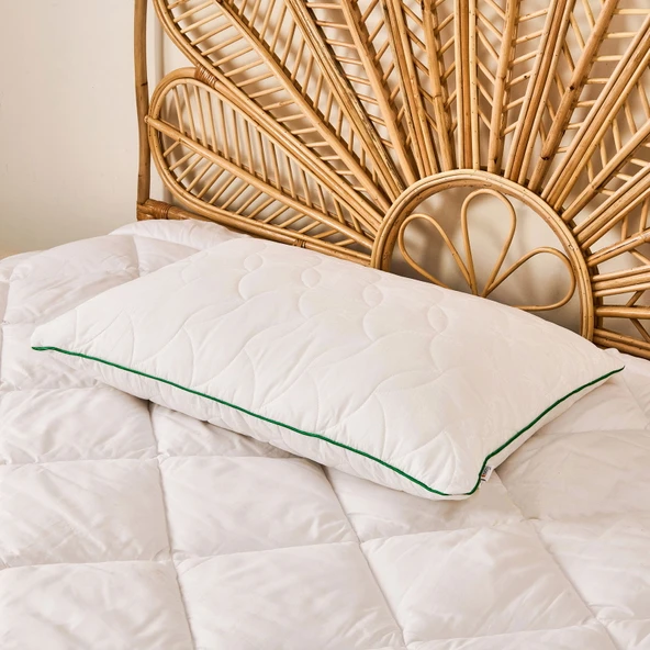 Soft Bambu Yastık - Beyaz - 50x70 cm - Resim 2