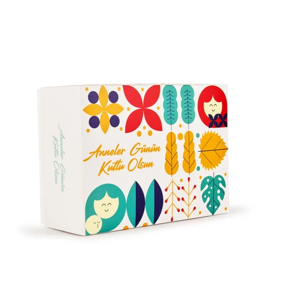 Deco Anneler Günü Desenli Hediye Kutusu - Renkli - 35 cm ürün görseli