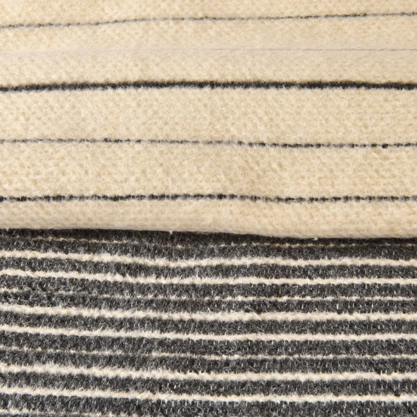 Soft Victor Pamuklu Tek Kişilik Battaniye - Antrasit - 150x200 cm - Resim 3