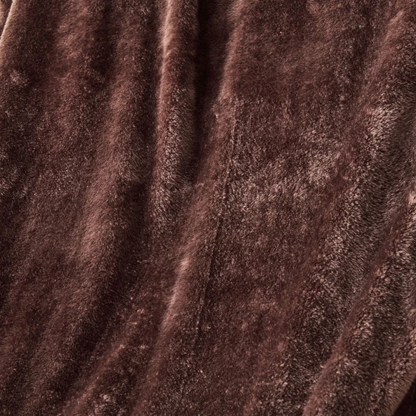 Soft Wellsoft TV Battaniyesi - Kahverengi - 120x160 cm - Resim 2