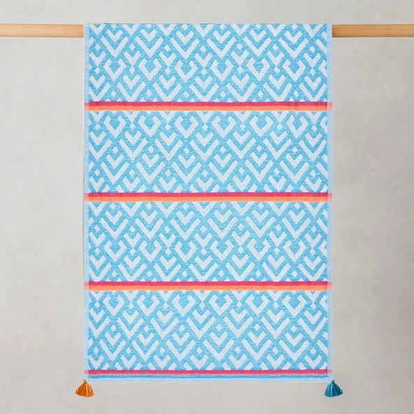 Soft Line Peştamal - Mavi - 90x160 cm - Resim 2