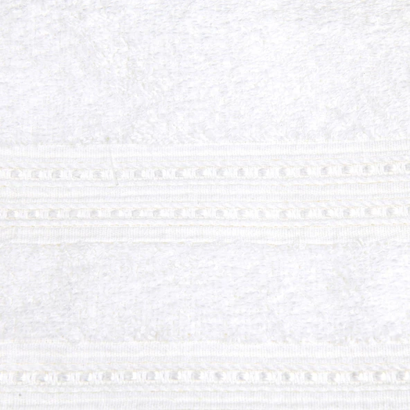 Soft Lapa Yüz Havlusu - Beyaz - 50x90 cm - Resim 3