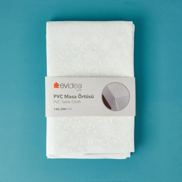Soft Lunaria Pvc Masa Örtüsü - Beyaz - 140x200 cm ürün görseli