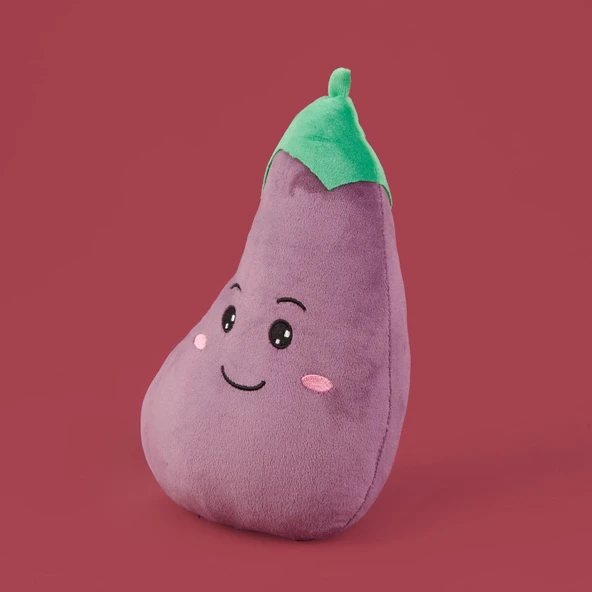 Soft Biber Figürlü Yastık - Kırmızı - 25 cm - Resim 3