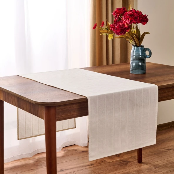 Soft Breeze Runner - Kırık Beyaz - 40x135 cm - Resim 2