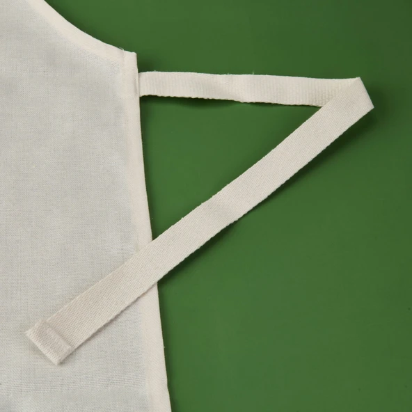 Soft Zoe Mutfak Önlüğü - Ekru / Kırmızı - 54x78 cm - Resim 3