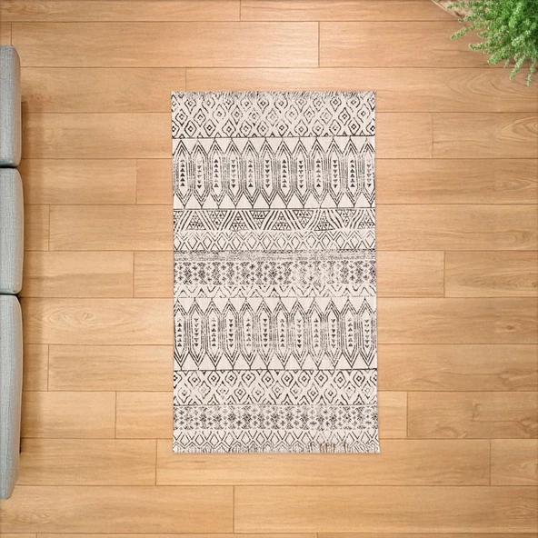 Soft Fiord Kilim - Ekru - 80x150 cm ürün görseli
