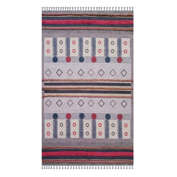 Home M16 Tafting Pamuklu Kilim - Renkli - 120x180 cm ürün görseli 1