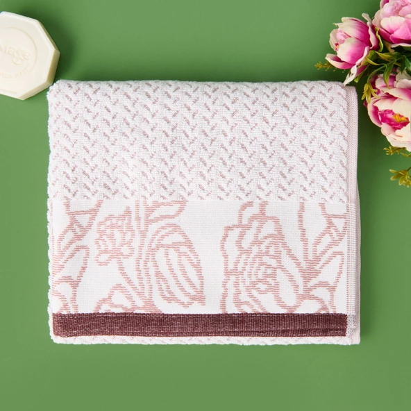 Soft Noble Yüz Havlusu - Gülkurusu - 50x90 cm ürün görseli